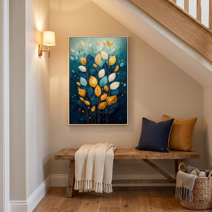 Botanical Framed Canvas Wall Art – Abundant Bloom