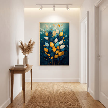 Botanical Framed Canvas Wall Art – Abundant Bloom