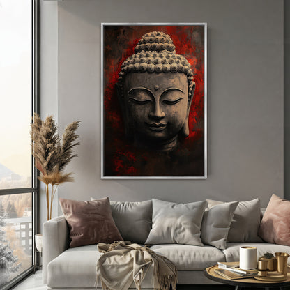 Buddha Wall Art Framed Canvas Print - "Eternal Calm"