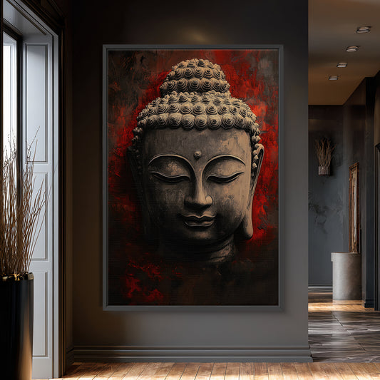 Buddha Wall Art Framed Canvas Print - "Eternal Calm"