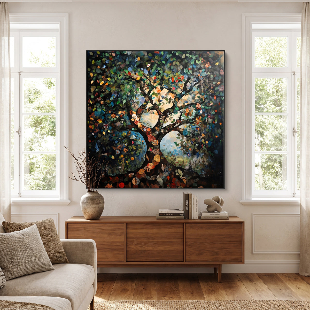 Tree of Life Framed Canvas Wall Art – The Living Tree