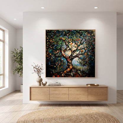 Tree of Life Framed Canvas Wall Art – The Living Tree