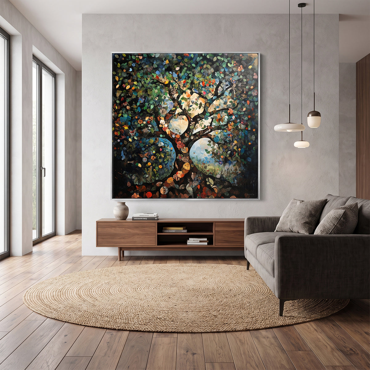 Tree of Life Framed Canvas Wall Art – The Living Tree