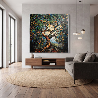 Tree of Life Framed Canvas Wall Art – The Living Tree