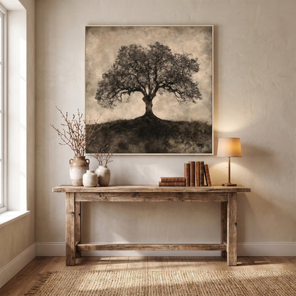 Tree of Life Framed Canvas Wall Art – Ancient Oak