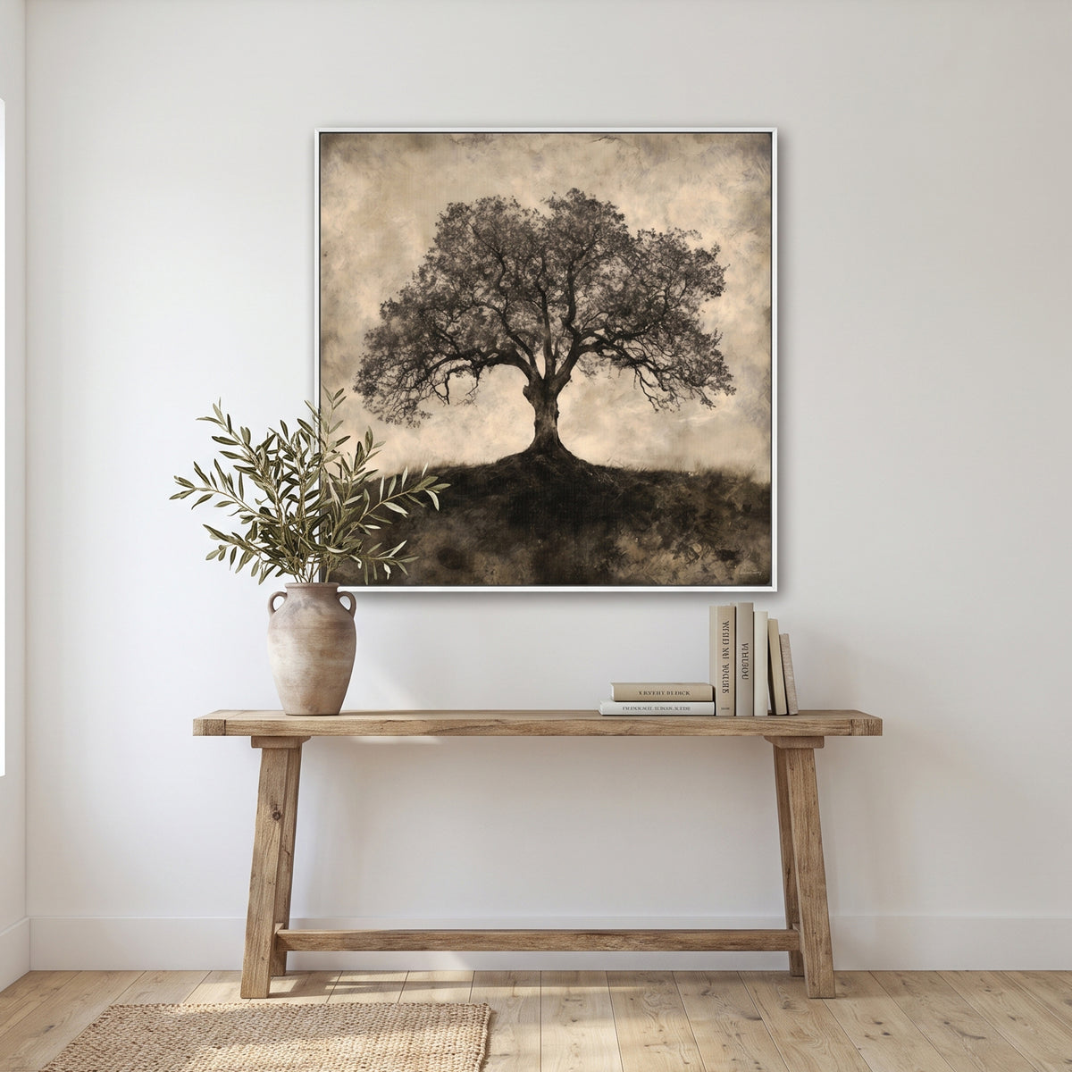 Tree of Life Framed Canvas Wall Art – Ancient Oak