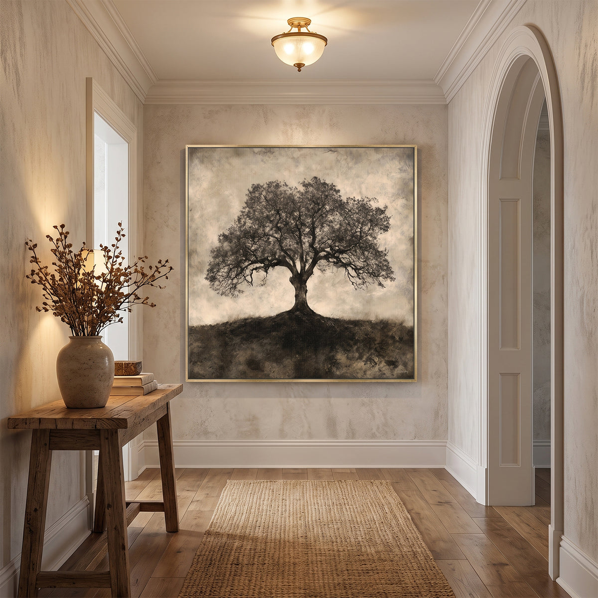 Tree of Life Framed Canvas Wall Art – Ancient Oak