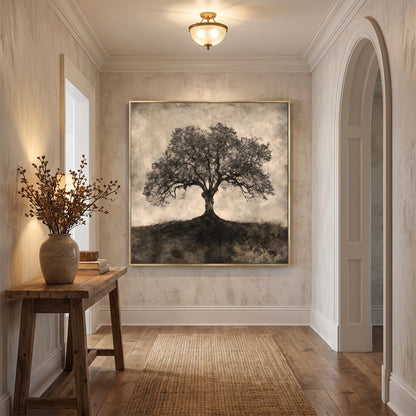 Tree of Life Framed Canvas Wall Art – Ancient Oak