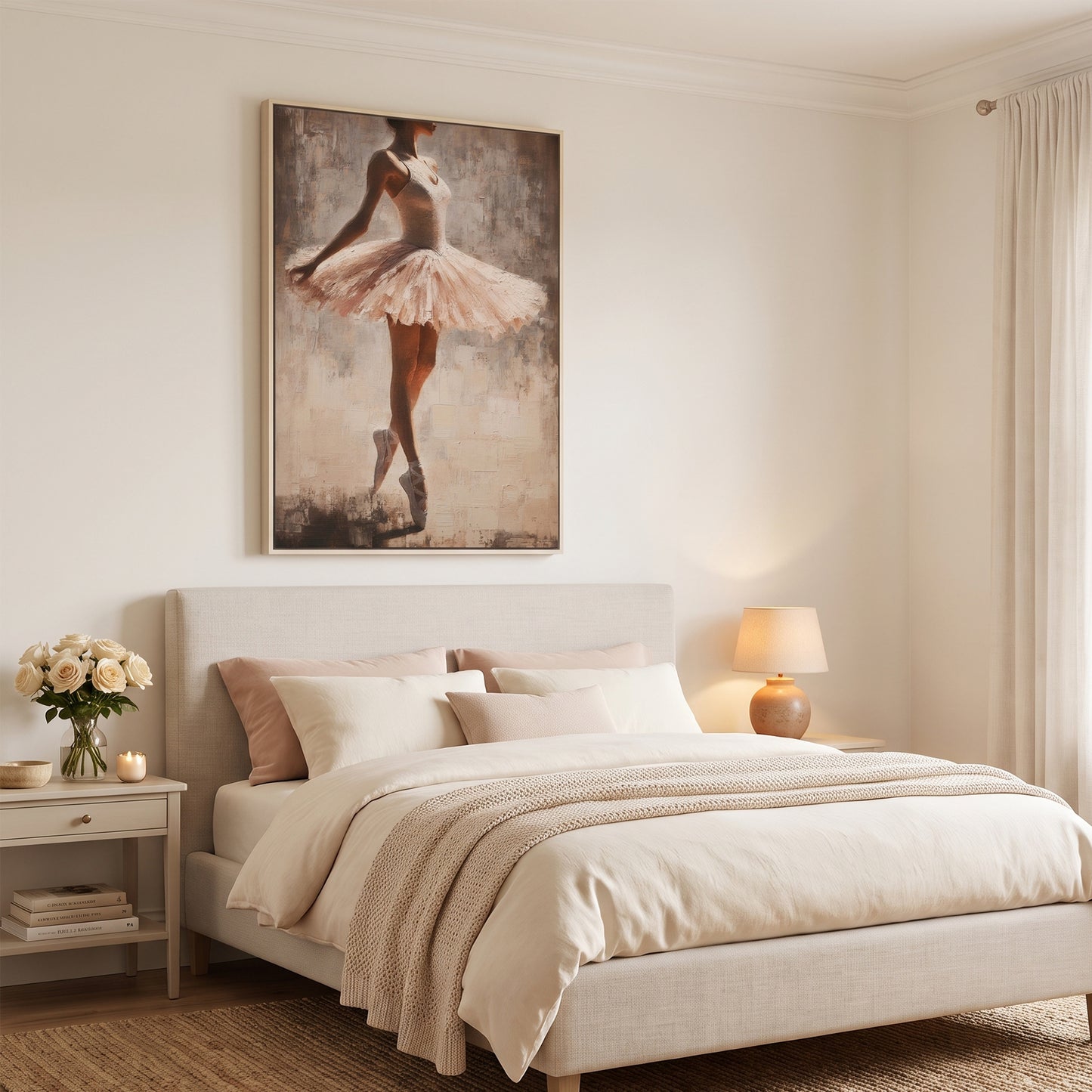 Ballerina Framed Canvas Wall Art – En Pointe