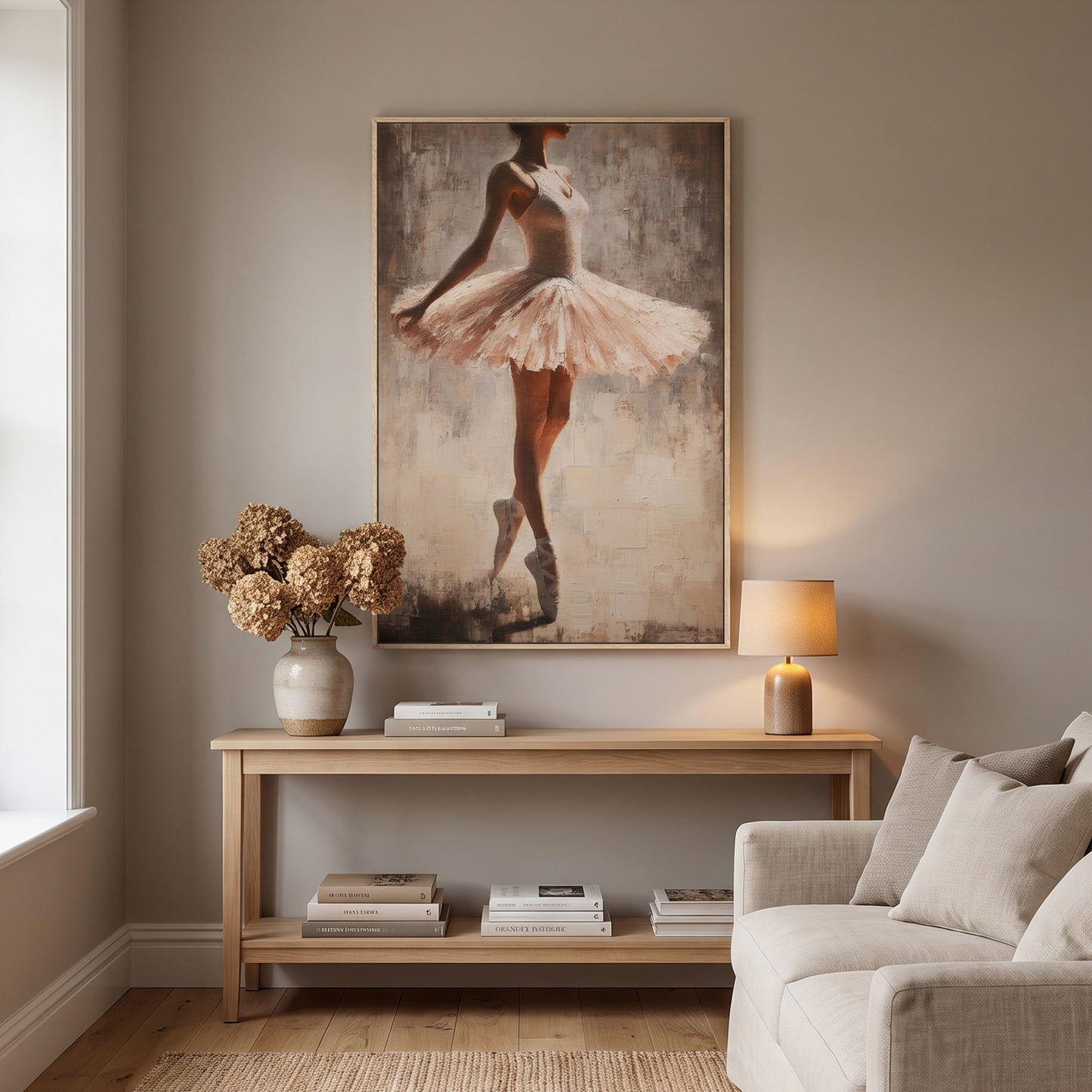 Ballerina Framed Canvas Wall Art – En Pointe