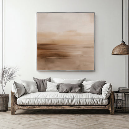 Abstract Framed Canvas Wall Art – Desert Reverie