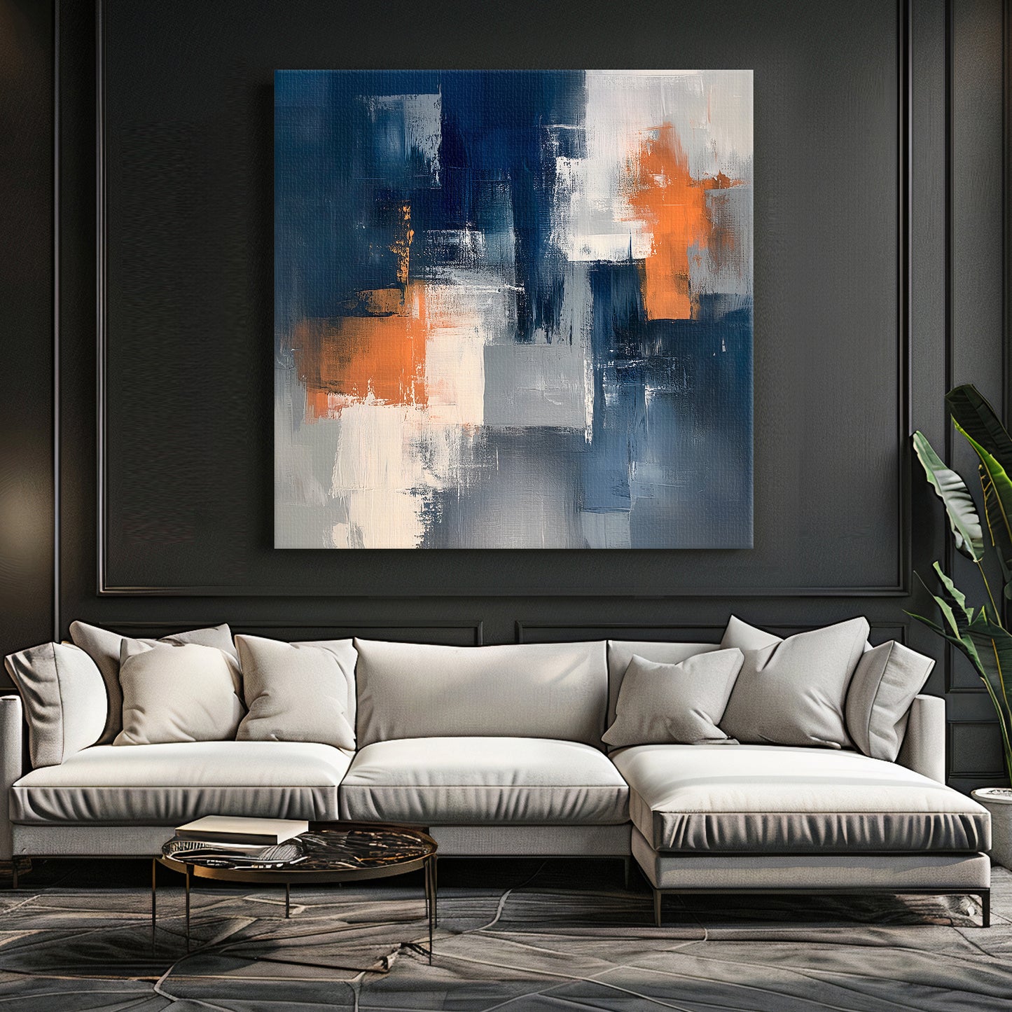 Digital Download Abstract Wall Art – “Concrete Ember”