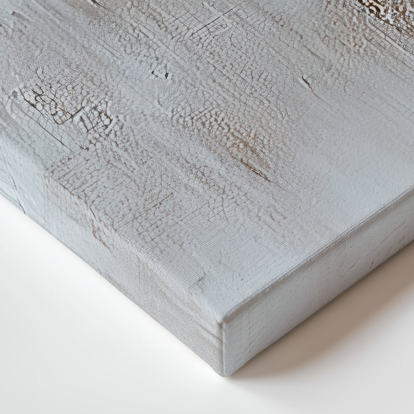 Stretched Canvas Abstract Wall Art – “Gilded Faultline”