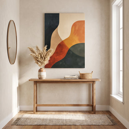 Abstract Rolled Canvas Wall Art – Canyon Light