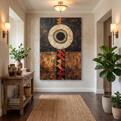 African Inspired Stretched Canvas Wall Art – Terra Aether