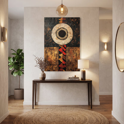 African Inspired Stretched Canvas Wall Art – Terra Aether