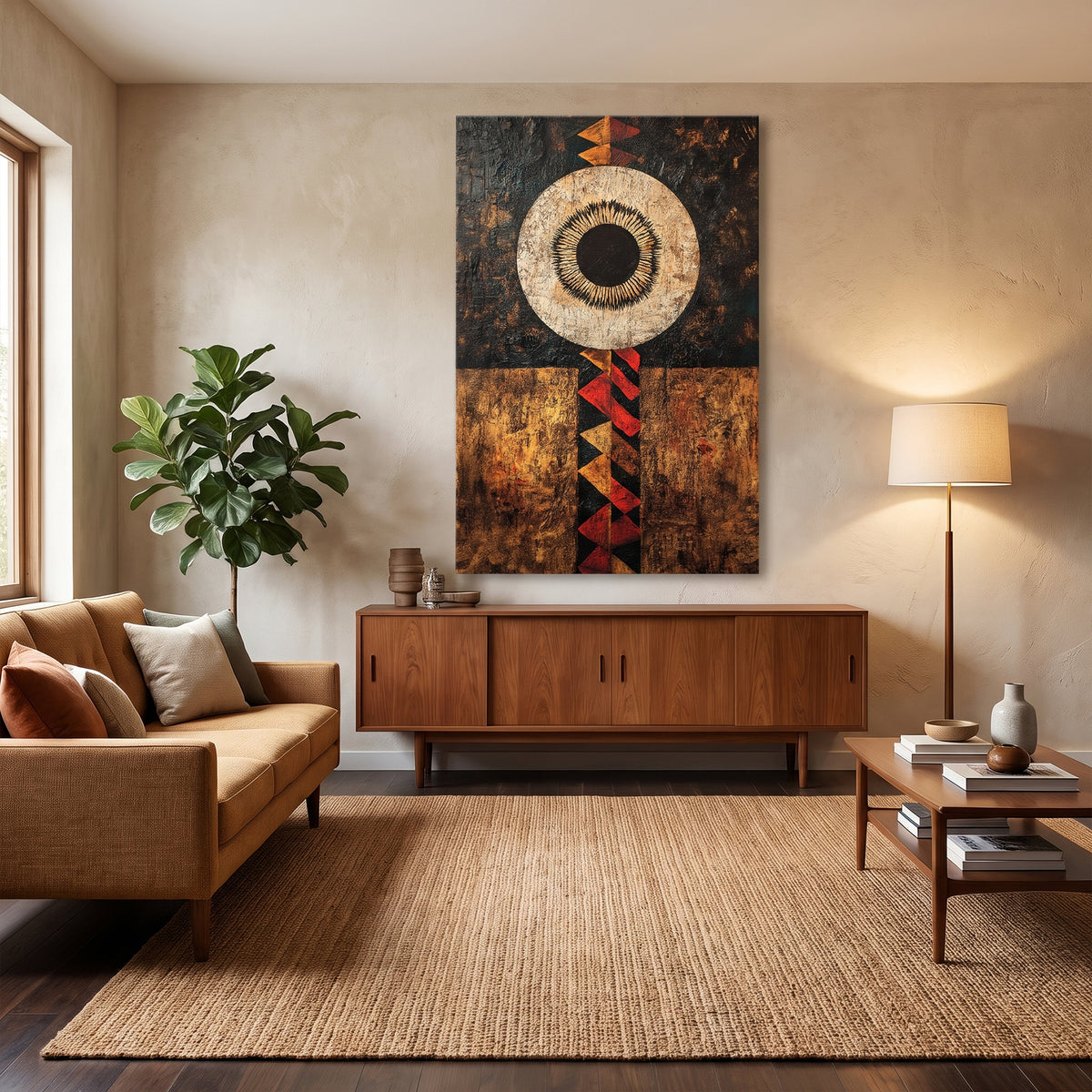 African Inspired Stretched Canvas Wall Art – Terra Aether