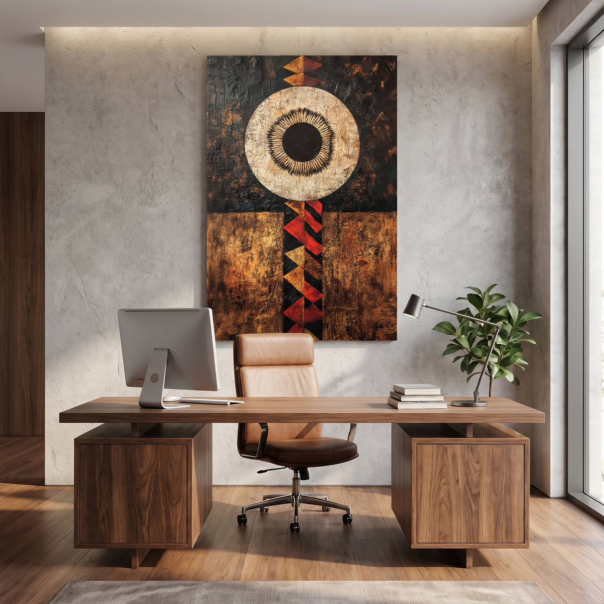 African Inspired Stretched Canvas Wall Art – Terra Aether