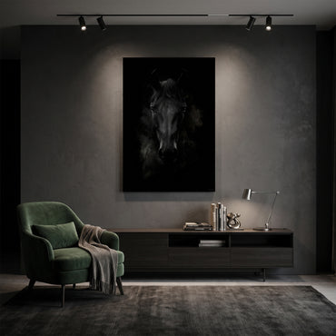 Horse Rolled Canvas Wall Art – Dark Majesty