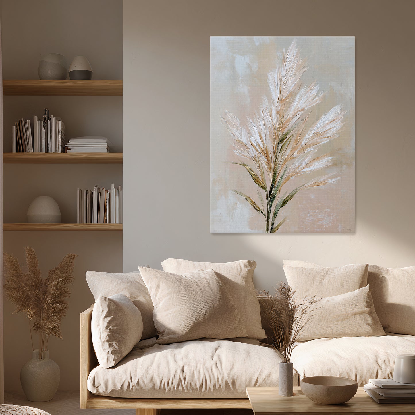Botanical Stretched Canvas Wall Art – Still Meadow