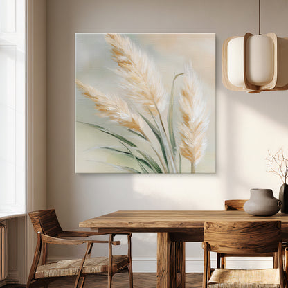 Botanical Rolled Canvas Wall Art Print – Sunlit Stems