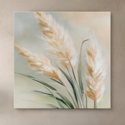 Botanical Rolled Canvas Wall Art Print – Sunlit Stems
