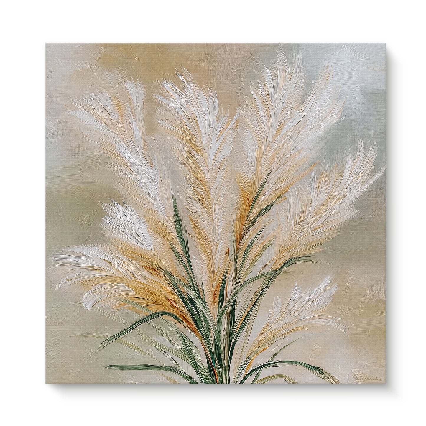 Botanical Rolled Canvas Wall Art Print – Harvest Calm