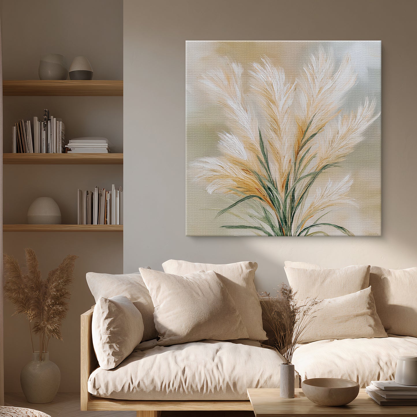 Botanical Rolled Canvas Wall Art Print – Harvest Calm
