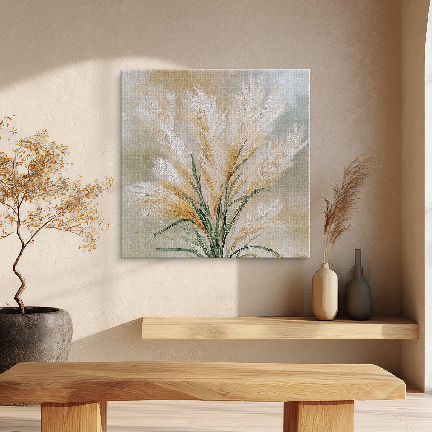 Botanical Rolled Canvas Wall Art Print – Harvest Calm
