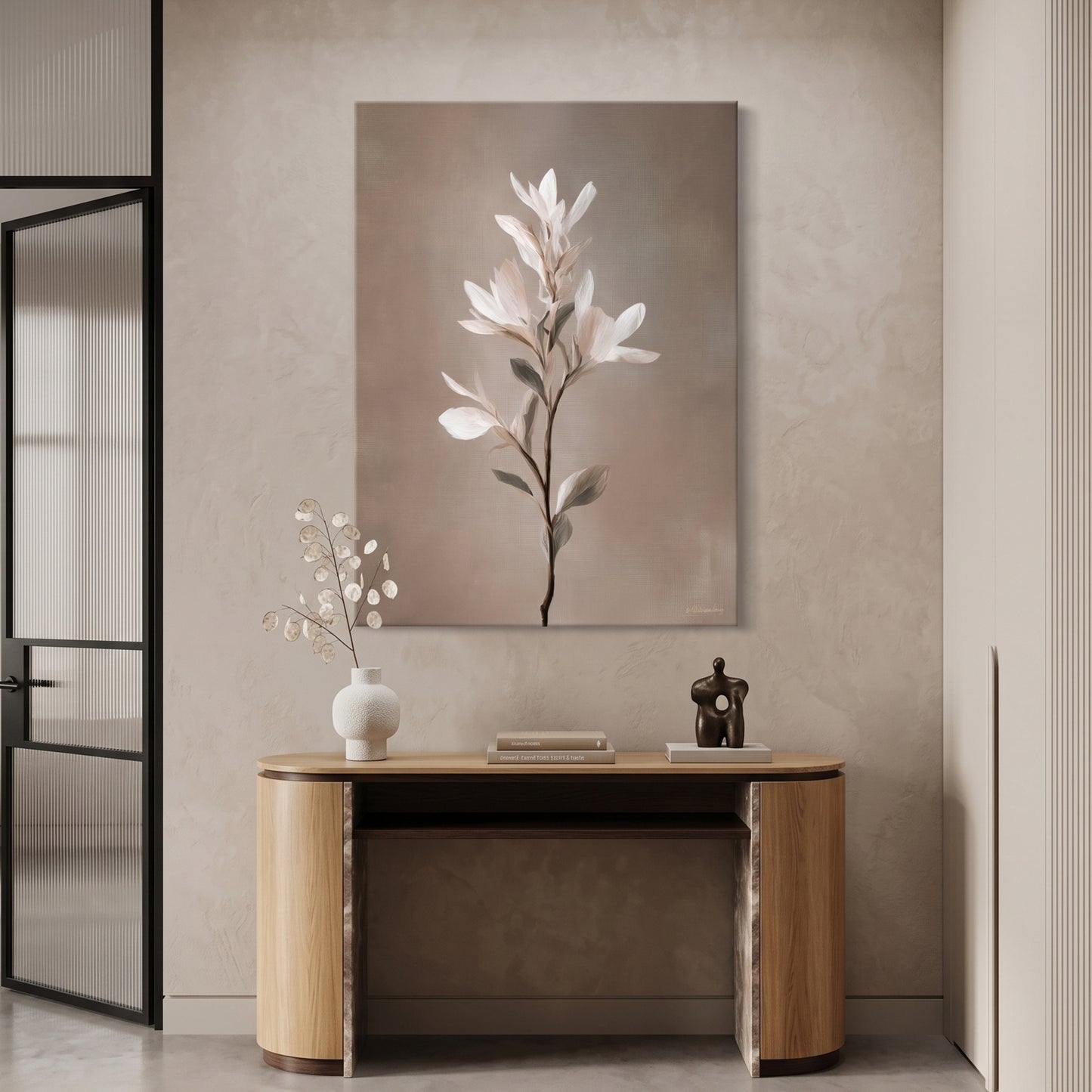 Botanical Rolled Canvas Wall Art – Petal Rise