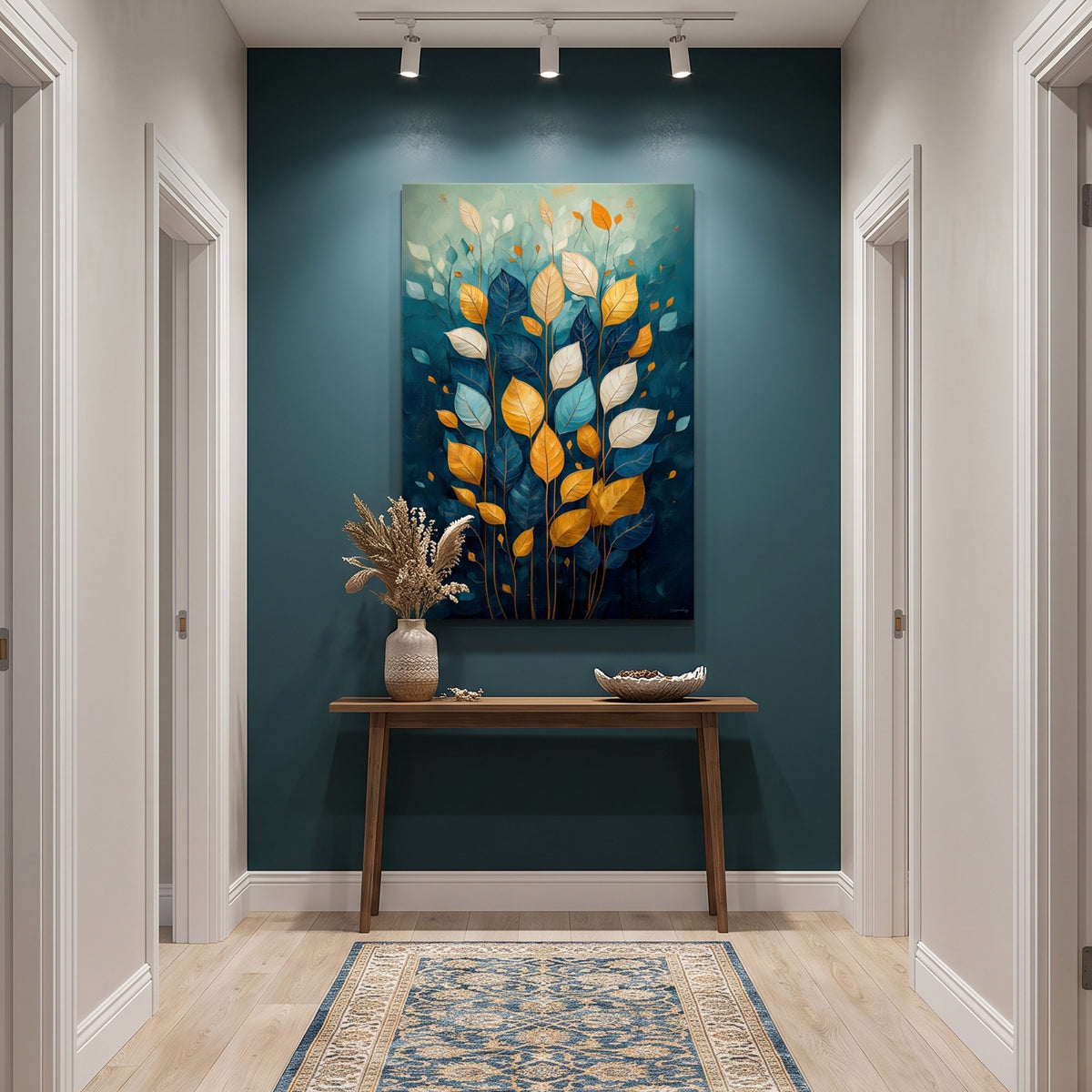 Botanical Rolled Canvas Wall Art – Abundant Bloom