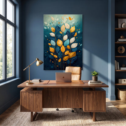 Botanical Rolled Canvas Wall Art – Abundant Bloom
