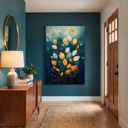 Botanical Rolled Canvas Wall Art – Abundant Bloom