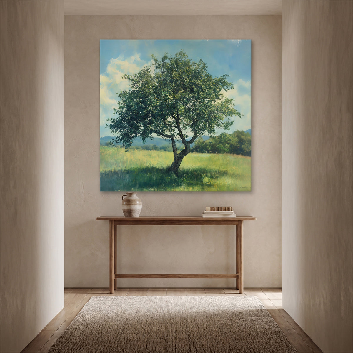 Landscape Rolled Canvas Wall Art – The Meadow Tree