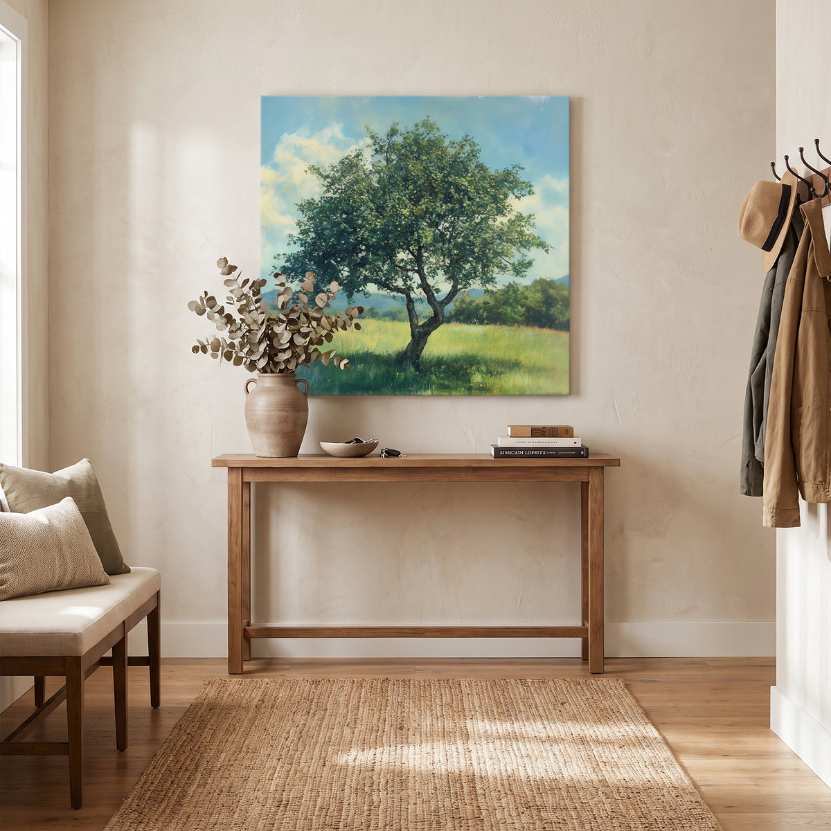 Landscape Rolled Canvas Wall Art – The Meadow Tree