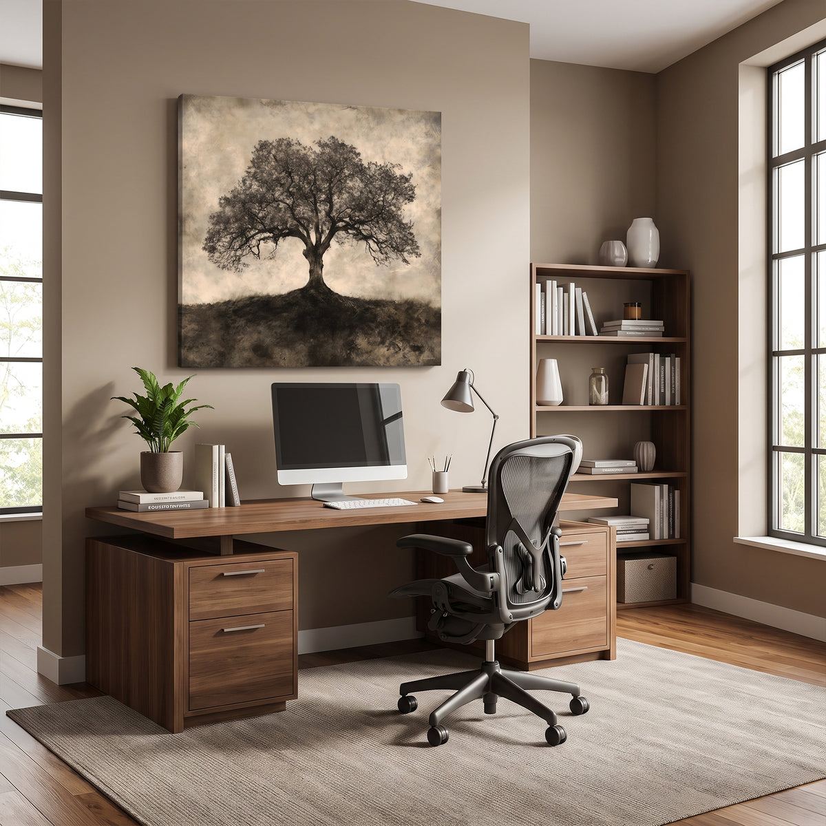 Tree of Life Rolled Canvas Wall Art – Ancient Oak