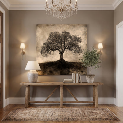 Tree of Life Rolled Canvas Wall Art – Ancient Oak