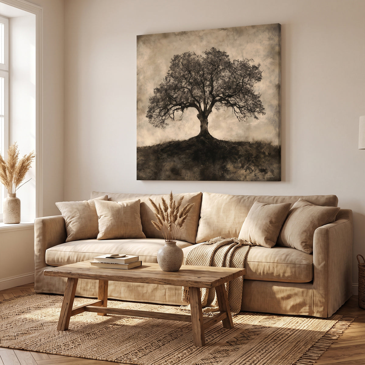 Tree of Life Rolled Canvas Wall Art – Ancient Oak