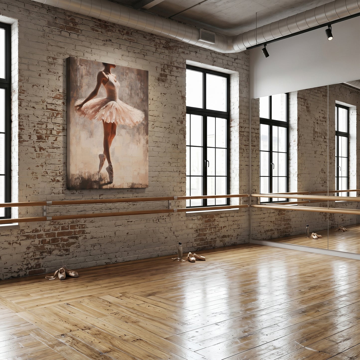 Ballerina Rolled Canvas Wall Art – En Pointe