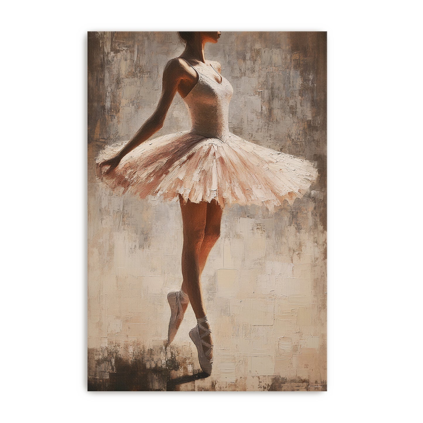 Ballerina Rolled Canvas Wall Art – En Pointe